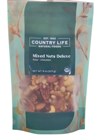 
                  
                    Organic Mixed Nuts Deluxe, Raw - Country Life Natural Foods
                  
                