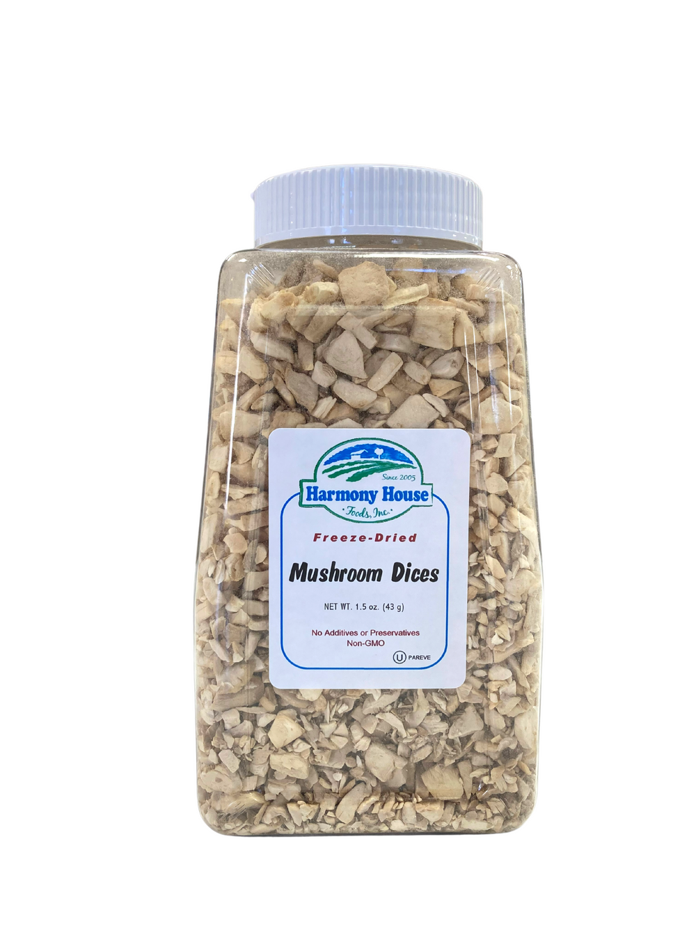 Mushroom Dices, Freeze Dried - Country Life Natural Foods