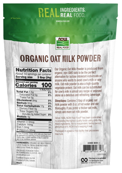 
                  
                    Oat Milk Powder, Organic - Country Life Natural Foods
                  
                