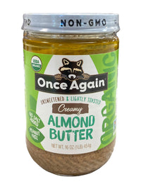 Organic Almond Butter, Lightly Toasted, Creamy - Country Life Natural Foods