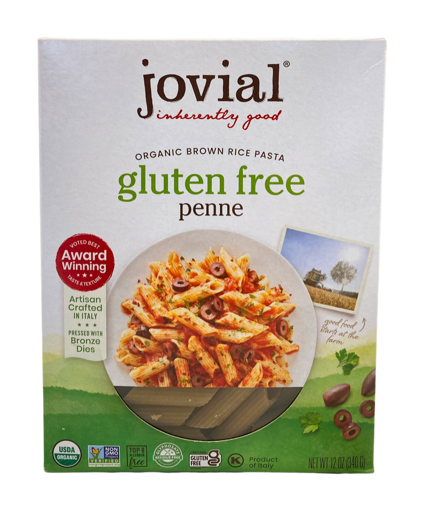 Organic Brown Rice Pasta - Penne (Jovial) - Country Life Natural Foods