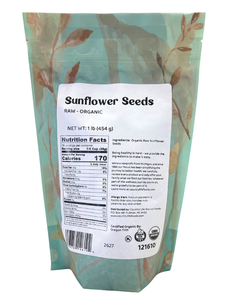 
                  
                    Organic Sunflower Seeds - Country Life Natural Foods
                  
                