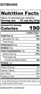 Soy Beans, Organic, Beans - Country Life Natural Foods