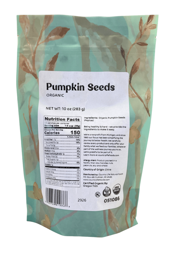 
                  
                    Organic Pepitas (Pumpkin Seeds) - Country Life Natural Foods
                  
                