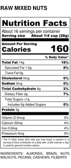 Mixed Nuts Deluxe, Raw, Trail Mix - Country Life Natural Foods