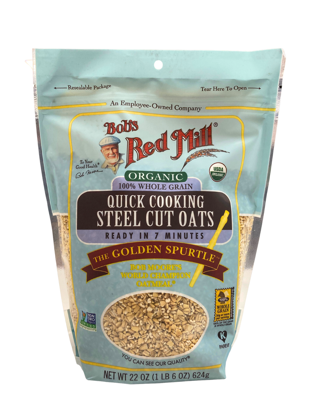 Oat Groats, Steel Cut, Quick Cooking, Organic, BRM - Country Life Natural Foods