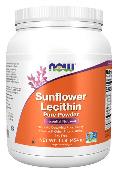Sunflower Lecithin NON-GMO Powder 1Lb - Country Life Natural Foods