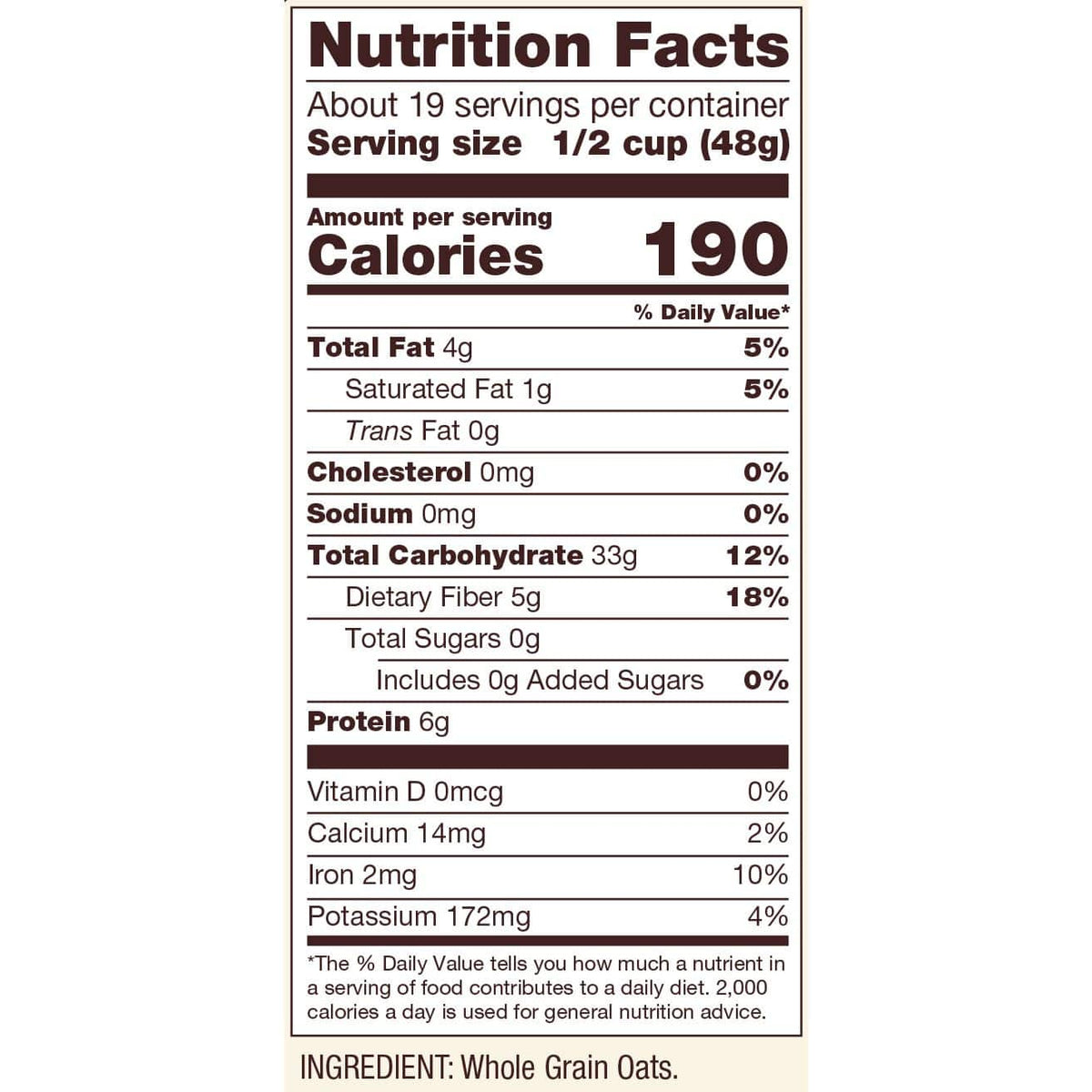 Oats, Regular Rolled, Gluten-Free, Organic, Bob's Red Mill, Oats - Country Life Natural Foods