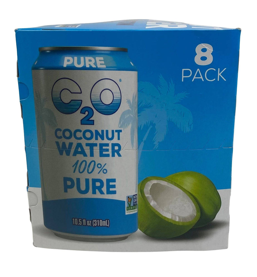 C2O Coconut Water 100% Pure (8 Can Pack) - Country Life Natural Foods