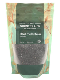 Organic Black Turtle Beans - Country Life Natural Foods