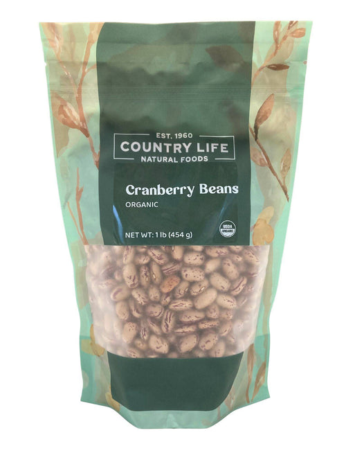 Cranberry Beans, Organic, Beans - Country Life Natural Foods