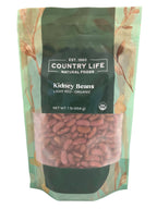 Kidney Beans, Light Red, Organic, Beans - Country Life Natural Foods