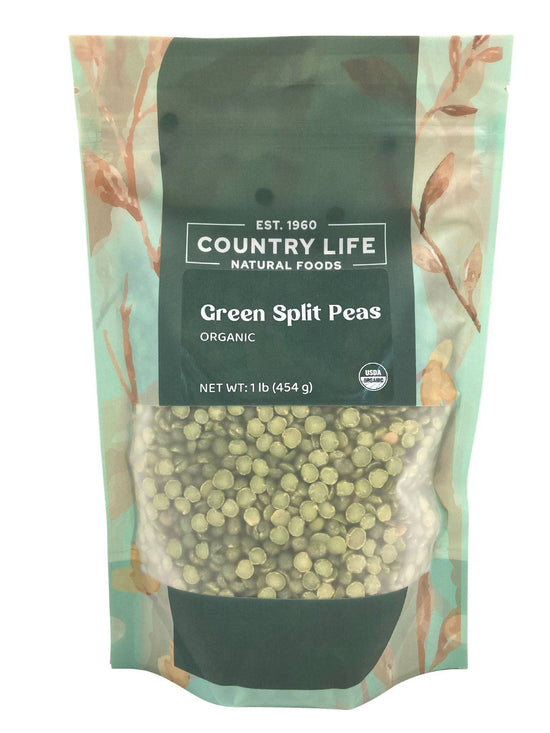 Organic Peas, Green Split - Country Life Natural Foods