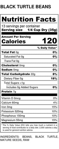 
                  
                    Organic Black Turtle Beans - Country Life Natural Foods
                  
                