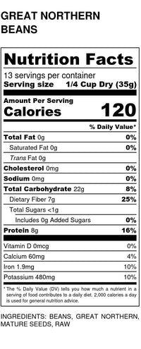 
                  
                    Organic Great Northern Beans - Country Life Natural Foods
                  
                