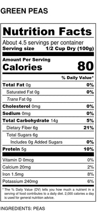 
                  
                    Organic Peas, Green Whole - Country Life Natural Foods
                  
                