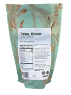 Peas, Green, Organic, Whole, Beans - Country Life Natural Foods