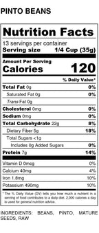 Pinto Beans, Organic, Beans - Country Life Natural Foods