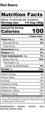 Red Beans, Organic, Small, Beans - Country Life Natural Foods