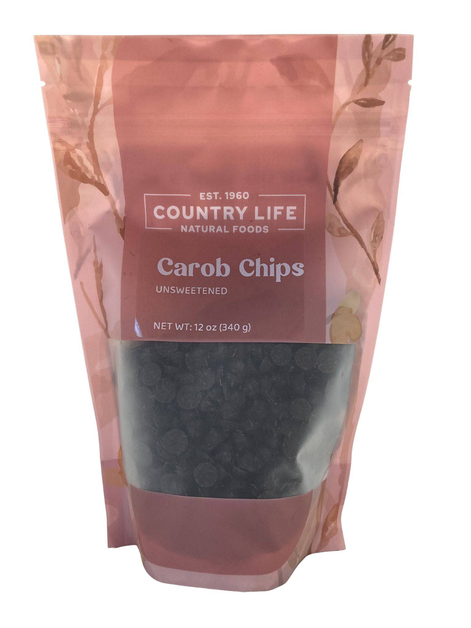 Carob Chips, Unsweetened - Country Life Natural Foods