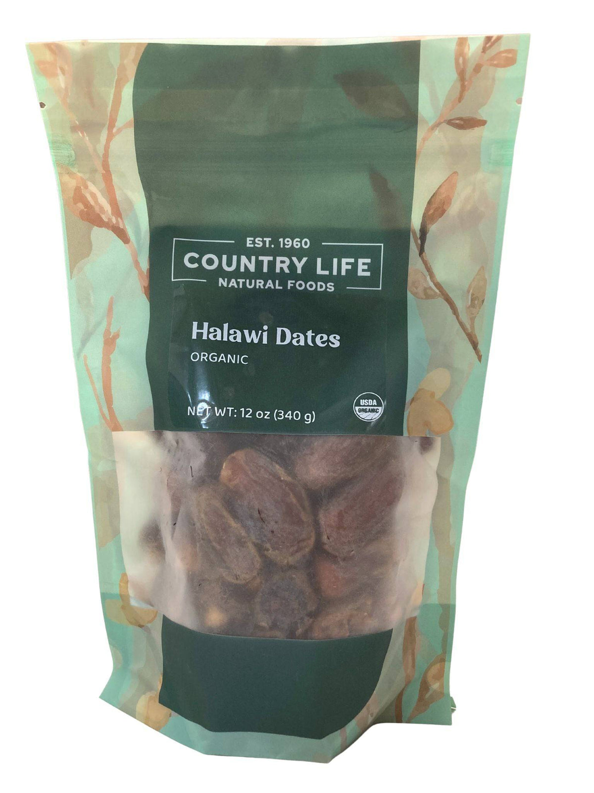 Dates, Halawi, Whole, Organic - Country Life Natural Foods