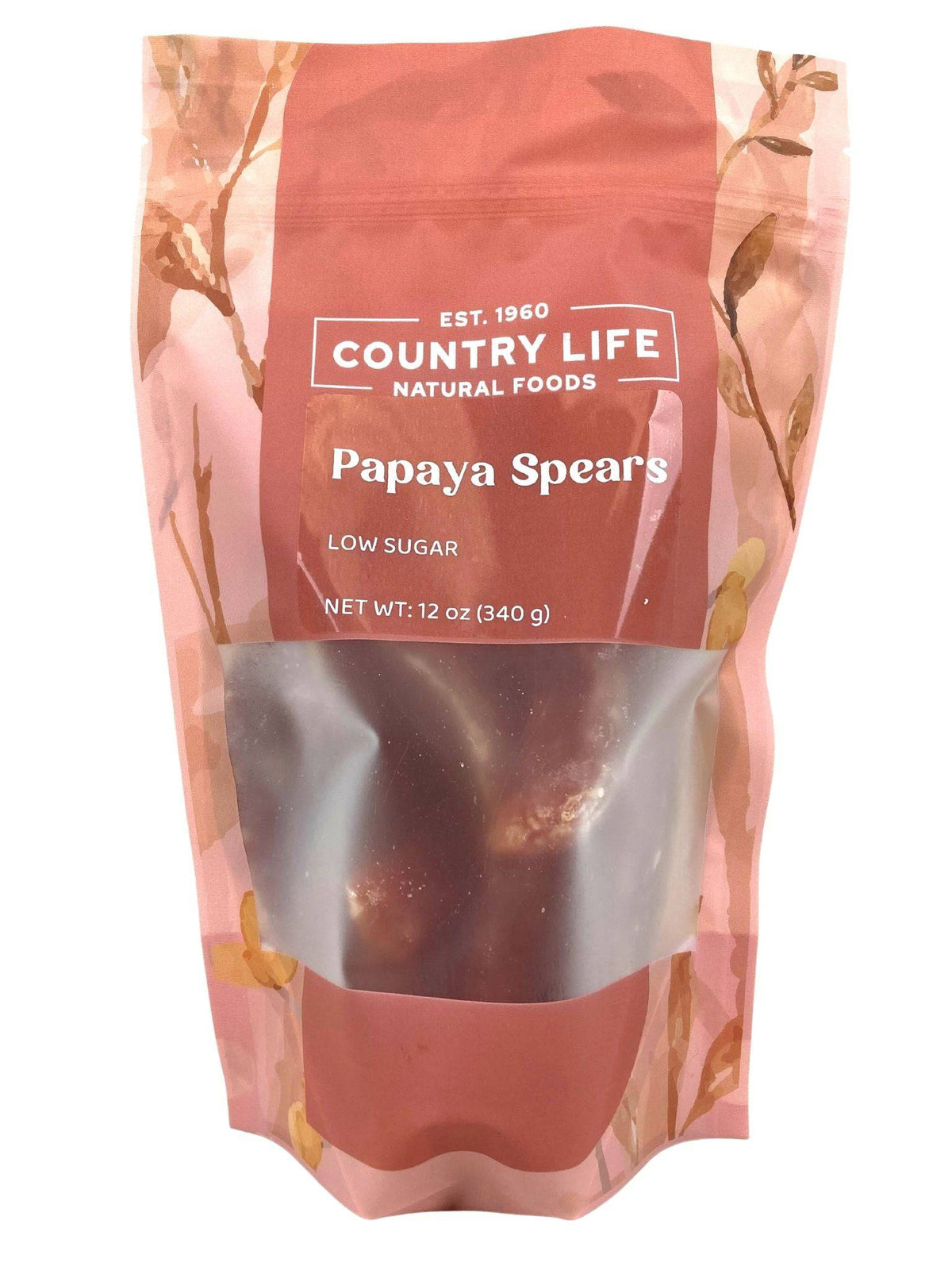 Papaya Spears, Low Sugar - Country Life Natural Foods