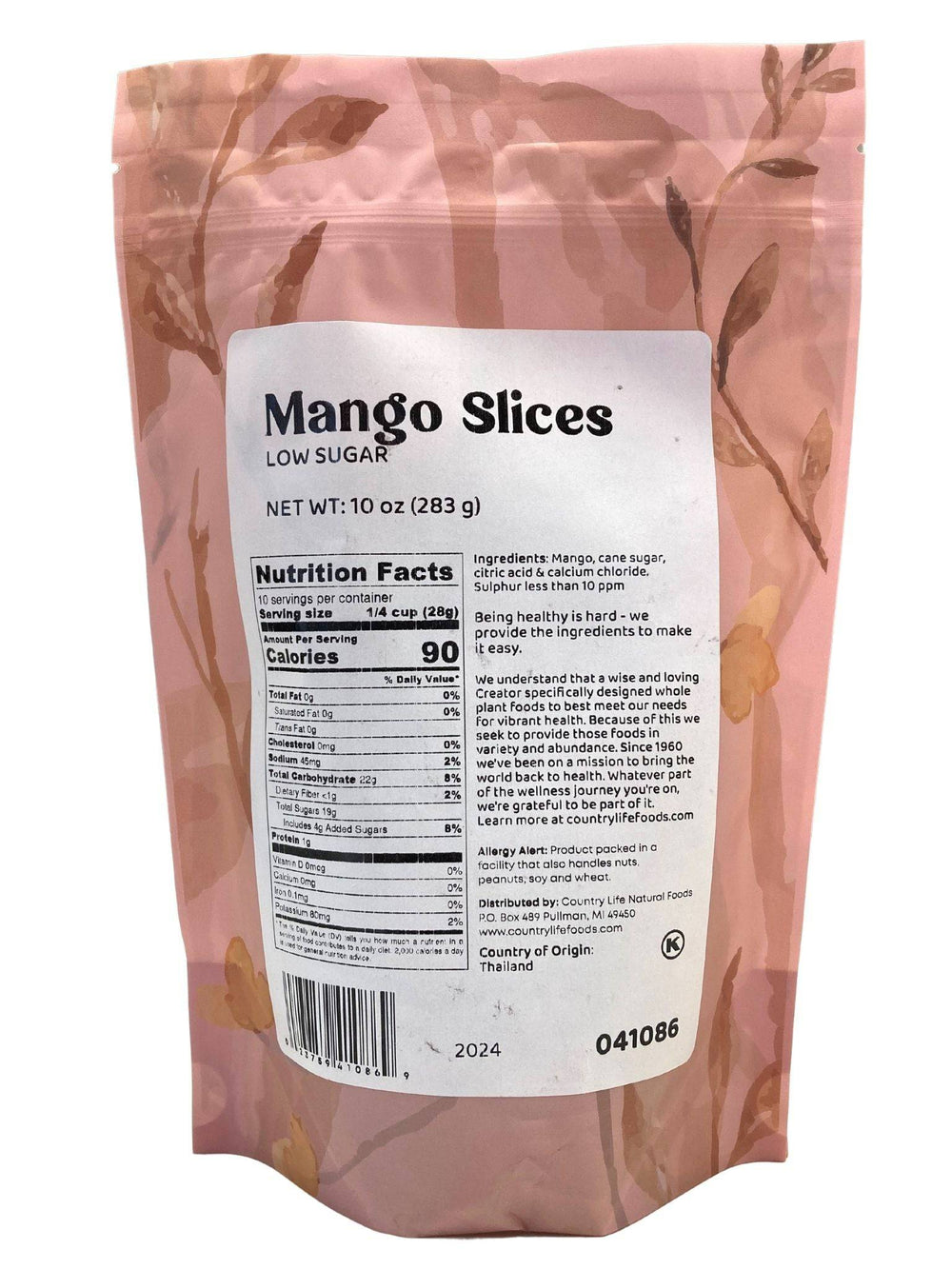 Mango Slices, Low Sugar, Imported - Country Life Natural Foods