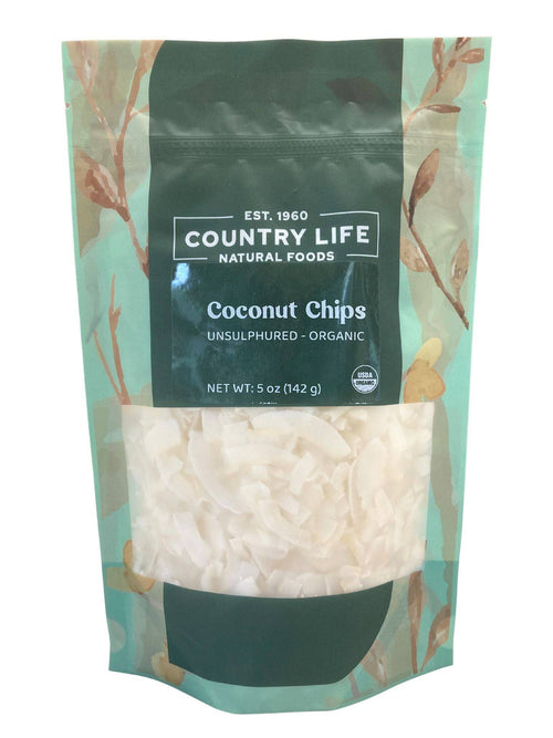 Coconut Chips, Organic, Dried Fruit - Country Life Natural Foods