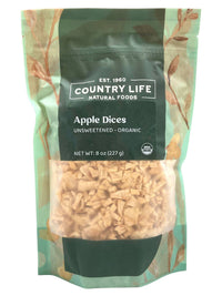 Organic Apple Dices, Natural - Country Life Natural Foods