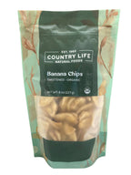 Banana Chips, Sweetened, Organic, Dried Fruit - Country Life Natural Foods