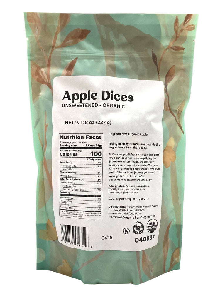 
                  
                    Organic Apple Dices, Natural - Country Life Natural Foods
                  
                
