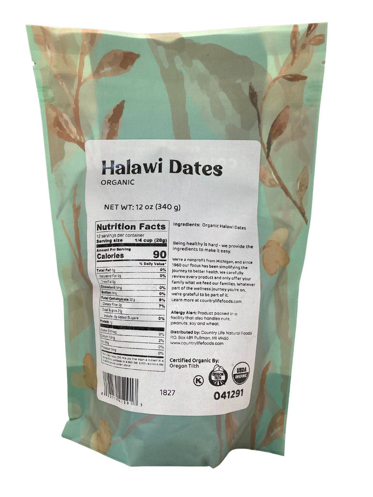 
                  
                    Organic Dates, Halawi, Whole - Country Life Natural Foods
                  
                