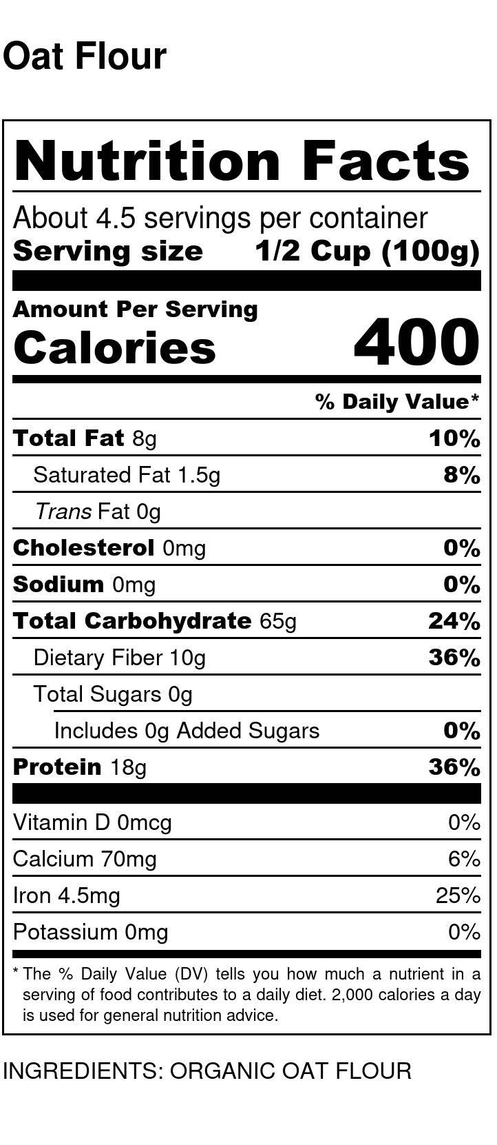 
                  
                    Oat Flour, Organic - Country Life Natural Foods
                  
                