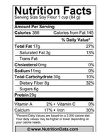 Soy Flour, Organic, Full Fat, Flour - Country Life Natural Foods