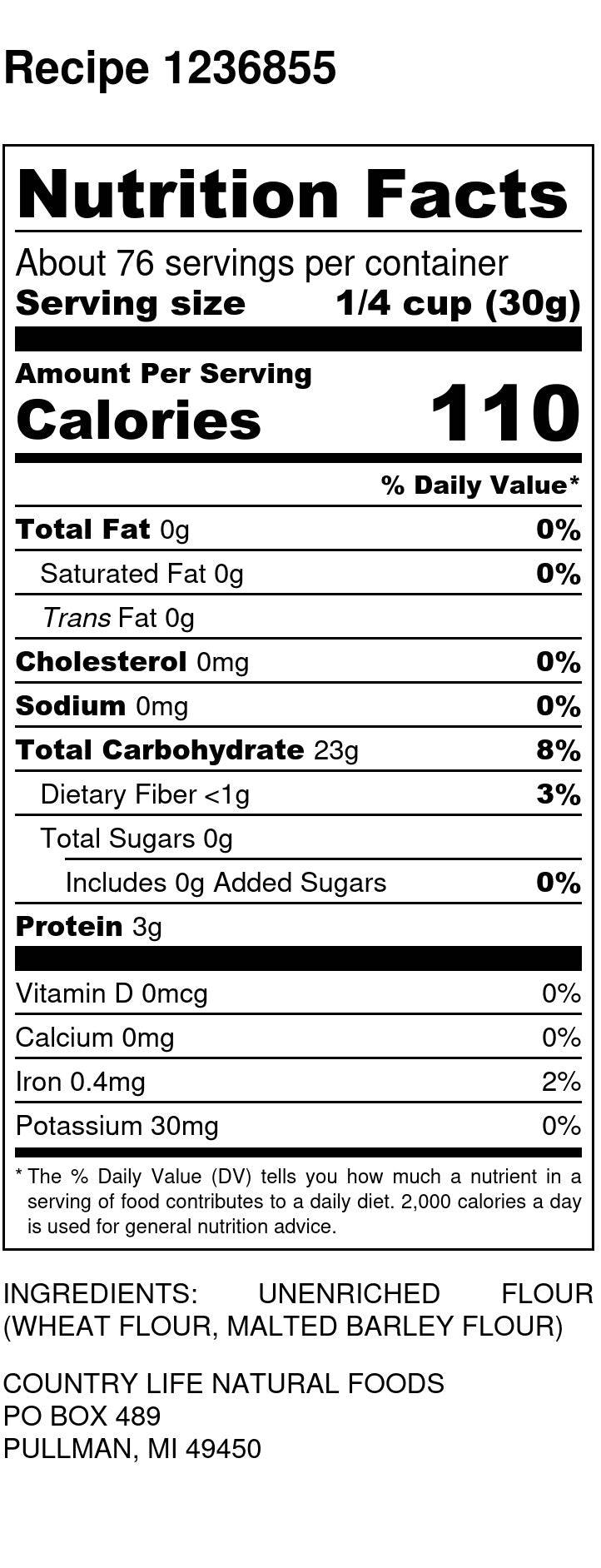 Gold N White Flour, with Germ, Organic - Country Life Natural Foods