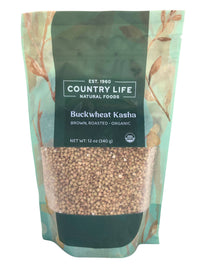 Organic Buckwheat, Brown Roasted (Kasha) - Country Life Natural Foods