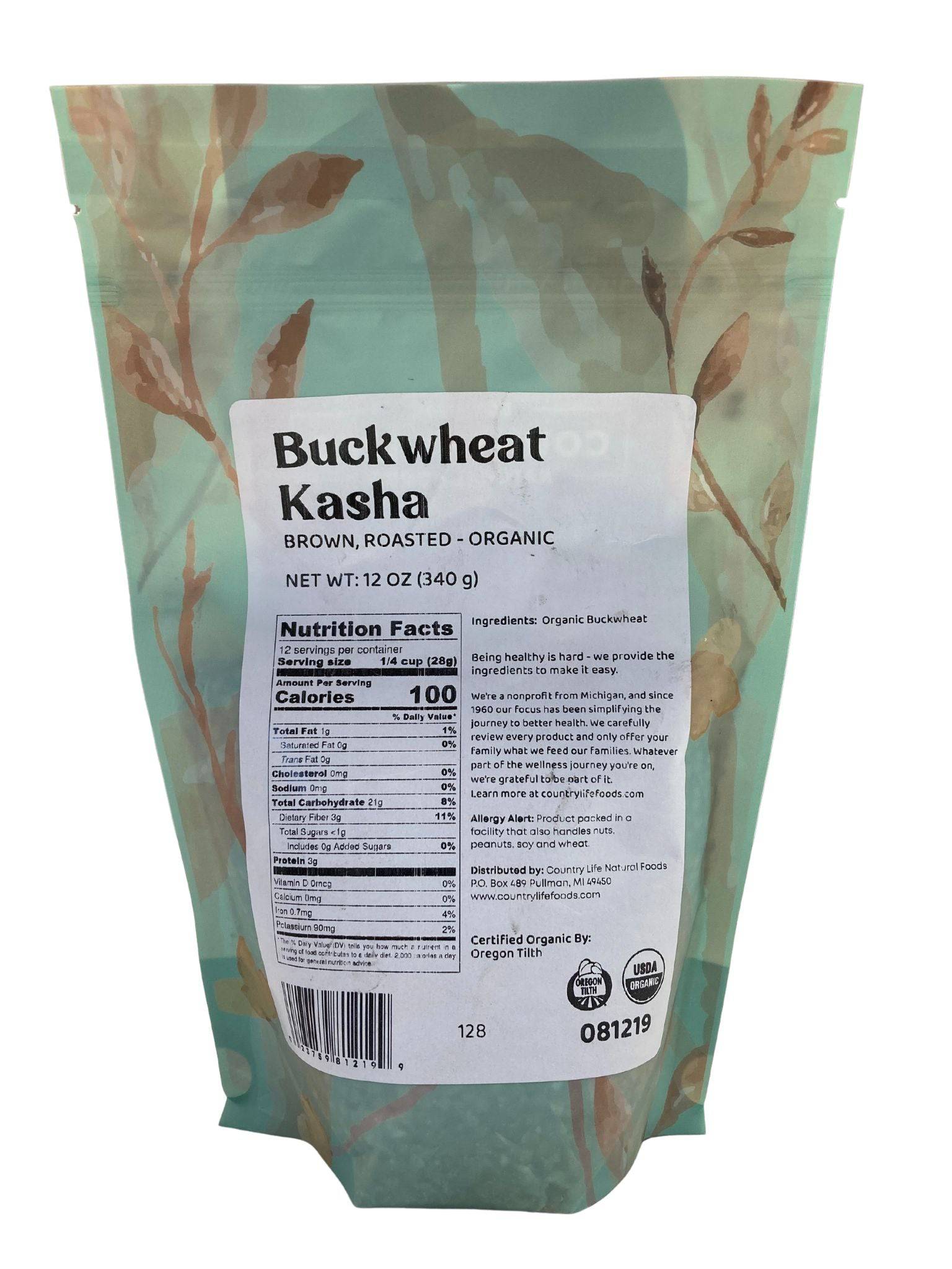 
                  
                    Buckwheat, Kasha, Brown Roasted, Organic - Country Life Natural Foods
                  
                