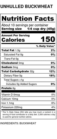 
                  
                    Buckwheat, Unhulled For Sprouting, Organic - Country Life Natural Foods
                  
                