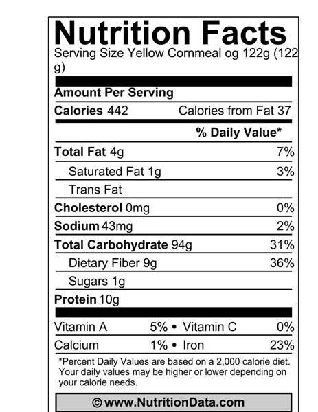 Cornmeal, Yellow, Organic - Country Life Natural Foods