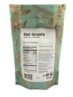 Oat Groats, Steel Cut, Organic, Oats - Country Life Natural Foods
