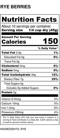 
                  
                    Organic Rye Berries - Country Life Natural Foods
                  
                