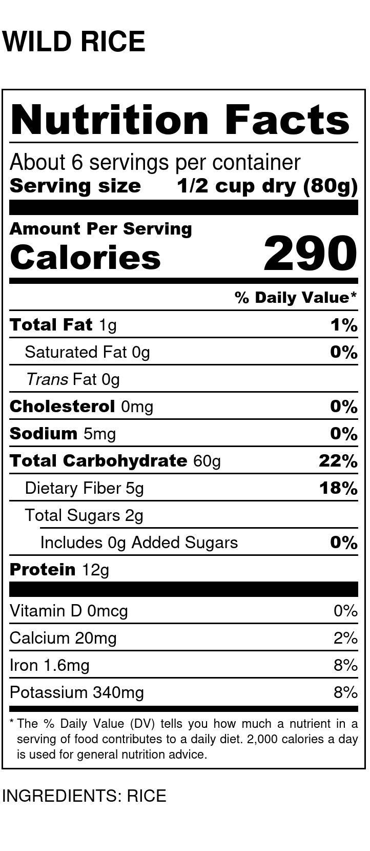 Wild Rice, Organic - Country Life Natural Foods