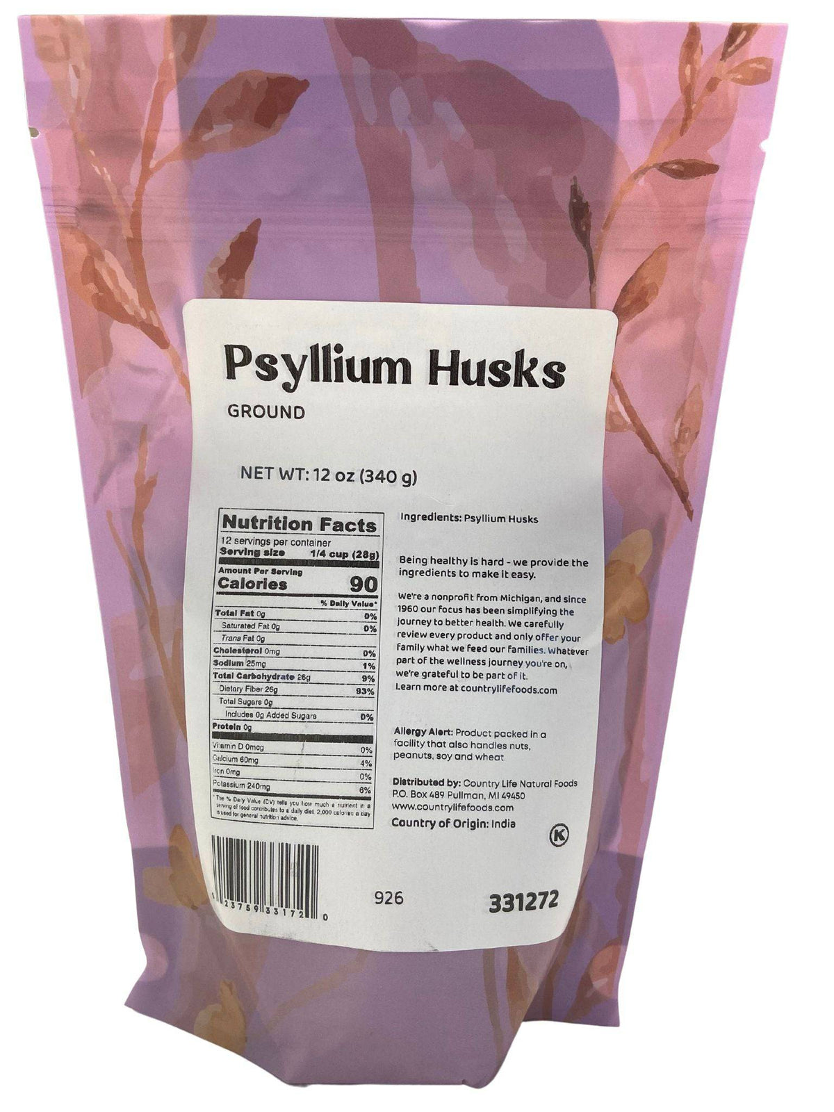 Psyllium Husks, Ground - Country Life Natural Foods
