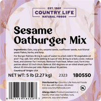 
                  
                    Sesame Oatburger Mix - Country Life Natural Foods
                  
                