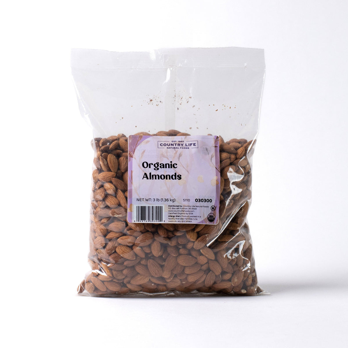 Almonds, Whole, Organic (Raw) - Country Life Natural Foods