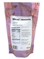 Almonds, Sliced, Blanched, Nuts - Country Life Natural Foods