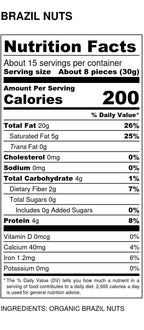 Brazil Nuts, Whole, Organic, Nuts - Country Life Natural Foods
