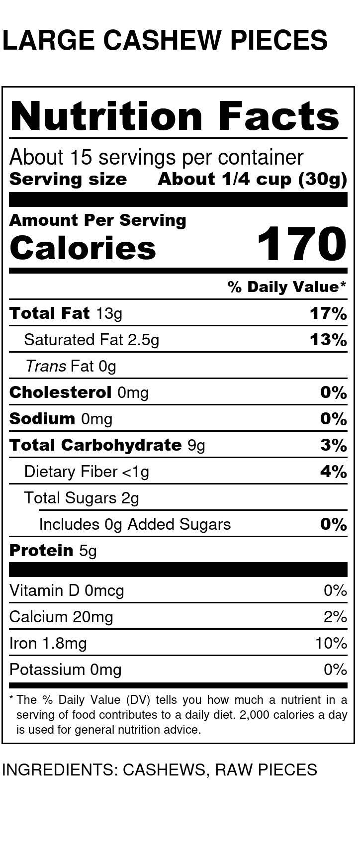 
                  
                    Organic Cashews, Large Pieces - Country Life Natural Foods
                  
                