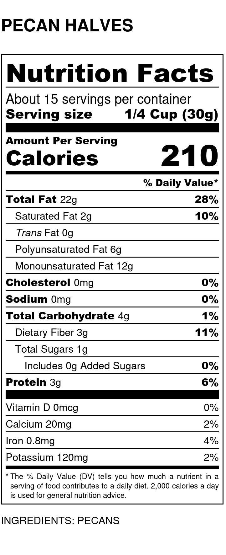 
                  
                    Pecan Halves, Fancy, Jumbo - Country Life Natural Foods
                  
                