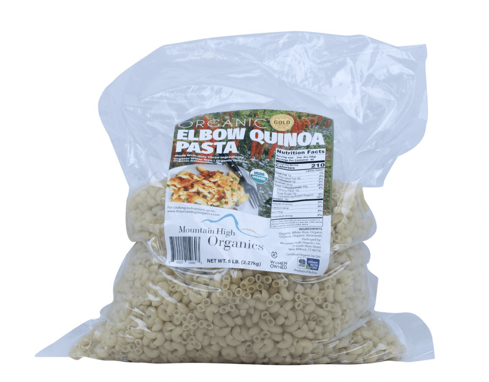 Organic Quinoa Elbows, Gluten Free - 5lb - Country Life Natural Foods